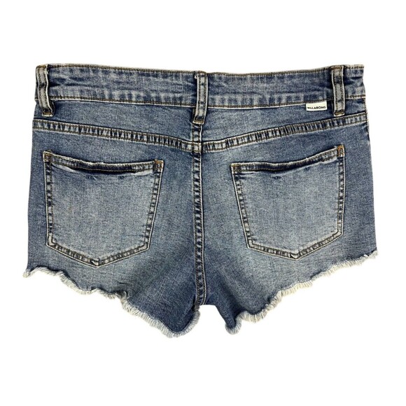 Billabong Lite Hearted Shorts  Women's 26  Lace-Up Fly Cutoff Distressed Denim - Picture 4 of 16